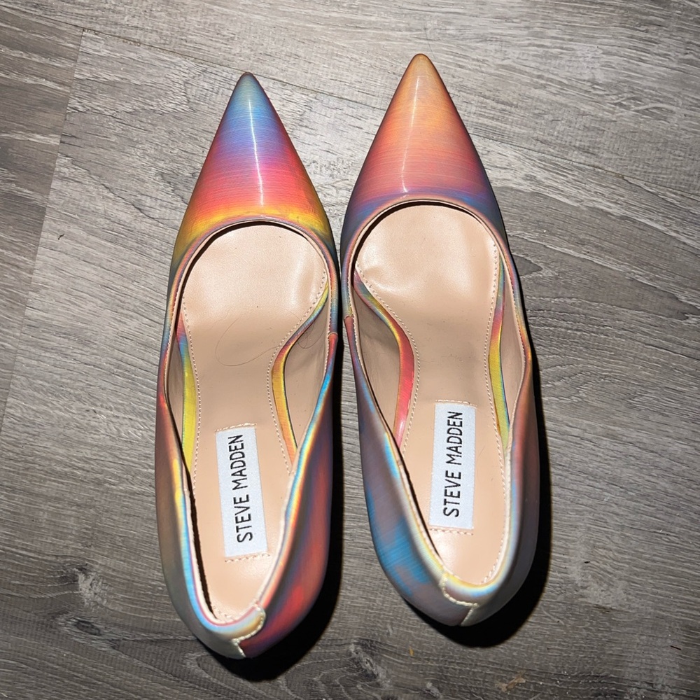 Steve Madden Rainbow Heels NEW